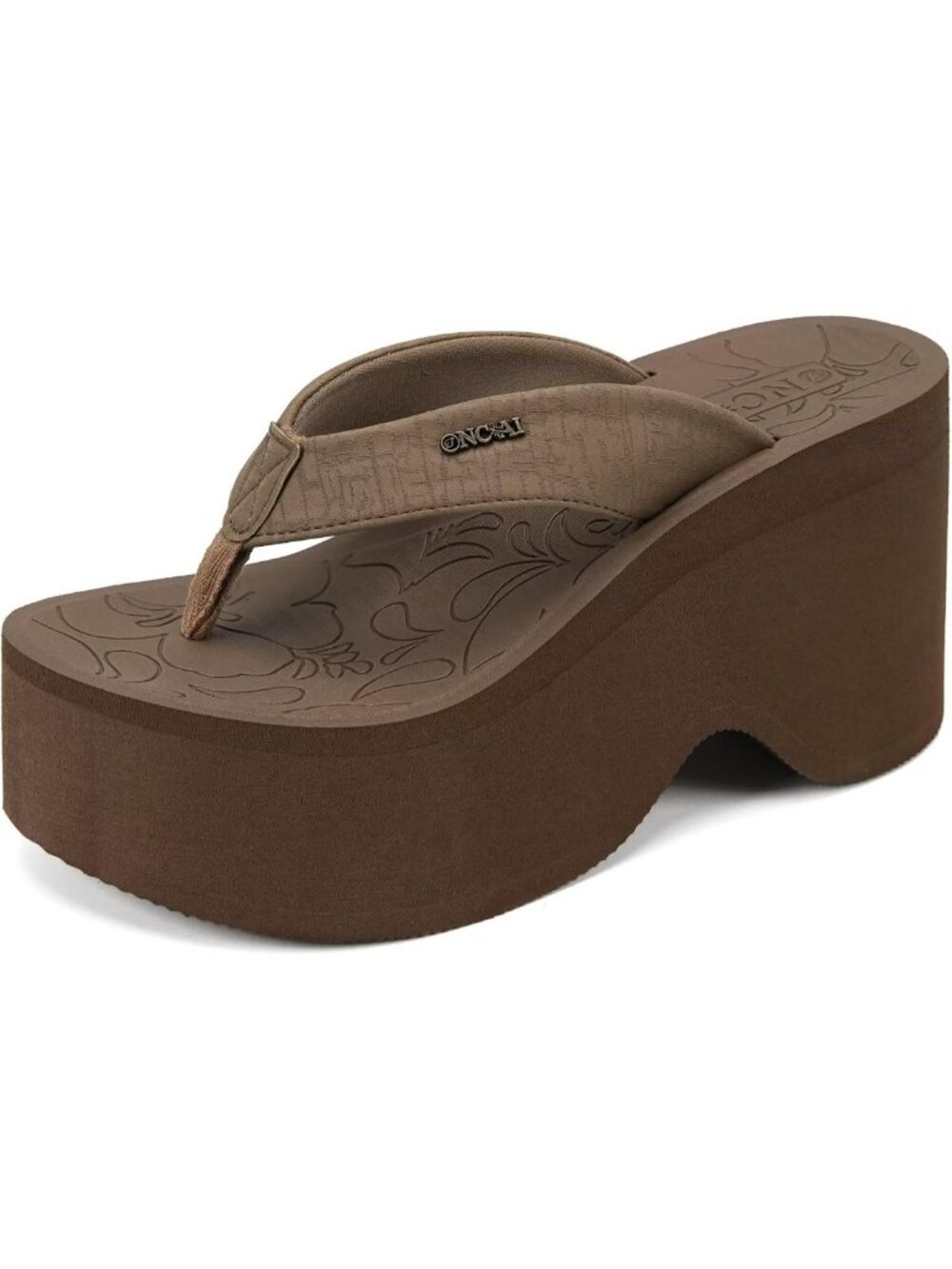 Trendy Women's Platform Chunky Sandals with Arch Support - Summer Wedge Flip